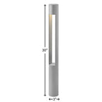 Hinkley Lighting 55601TT Titanium Atlantis Round Large 120v Bollard Image 2