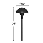 Hinkley Lighting 56000BK Black Mushroom Path Light 120v Image 2