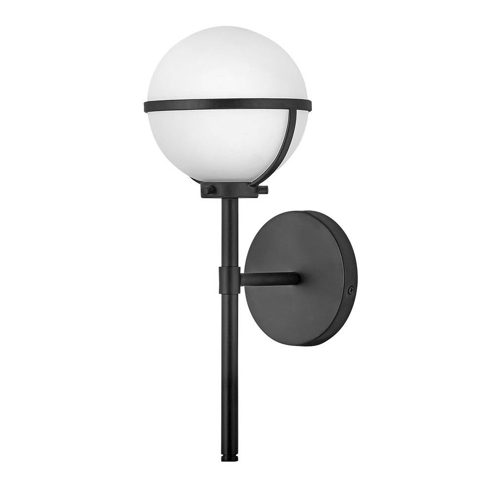 Hinkley Lighting 5660BK-LL Black Single Light Vanity Image 1