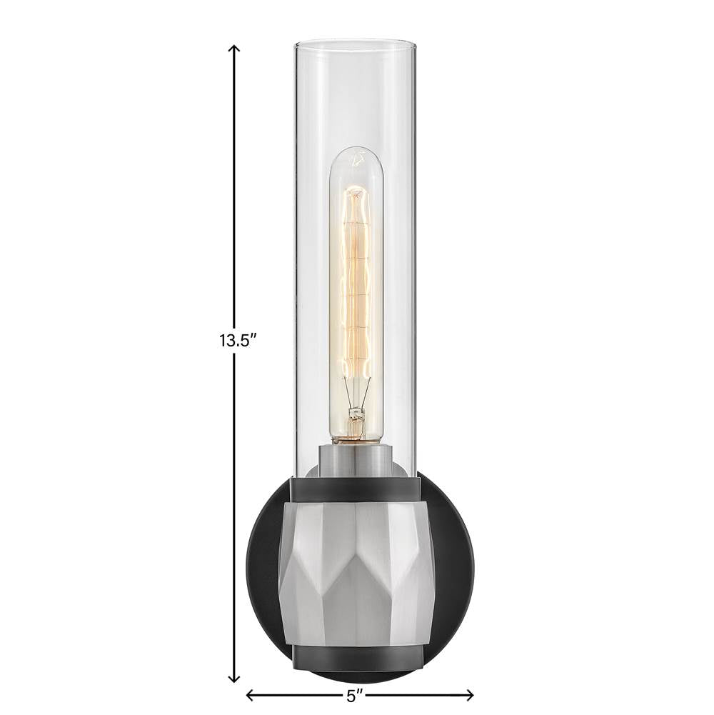Hinkley Lighting 57080BK-BN Black,Brushed Nickel Single Light Vanity Image 2