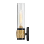 Hinkley Lighting 57080BK-HB Black,Heritage Brass Single Light Vanity Image 6