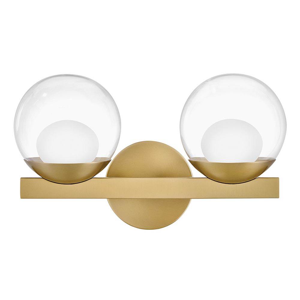 Hinkley Lighting 57442LCB-LL Lacquered Brass Small Two Light Vanity Image 9