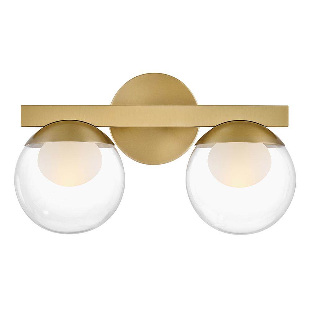 Hinkley Lighting 57442LCB-LL Lacquered Brass Small Two Light Vanity Image 6