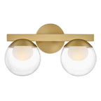 Hinkley Lighting 57442LCB-LL Lacquered Brass Small Two Light Vanity Image 6