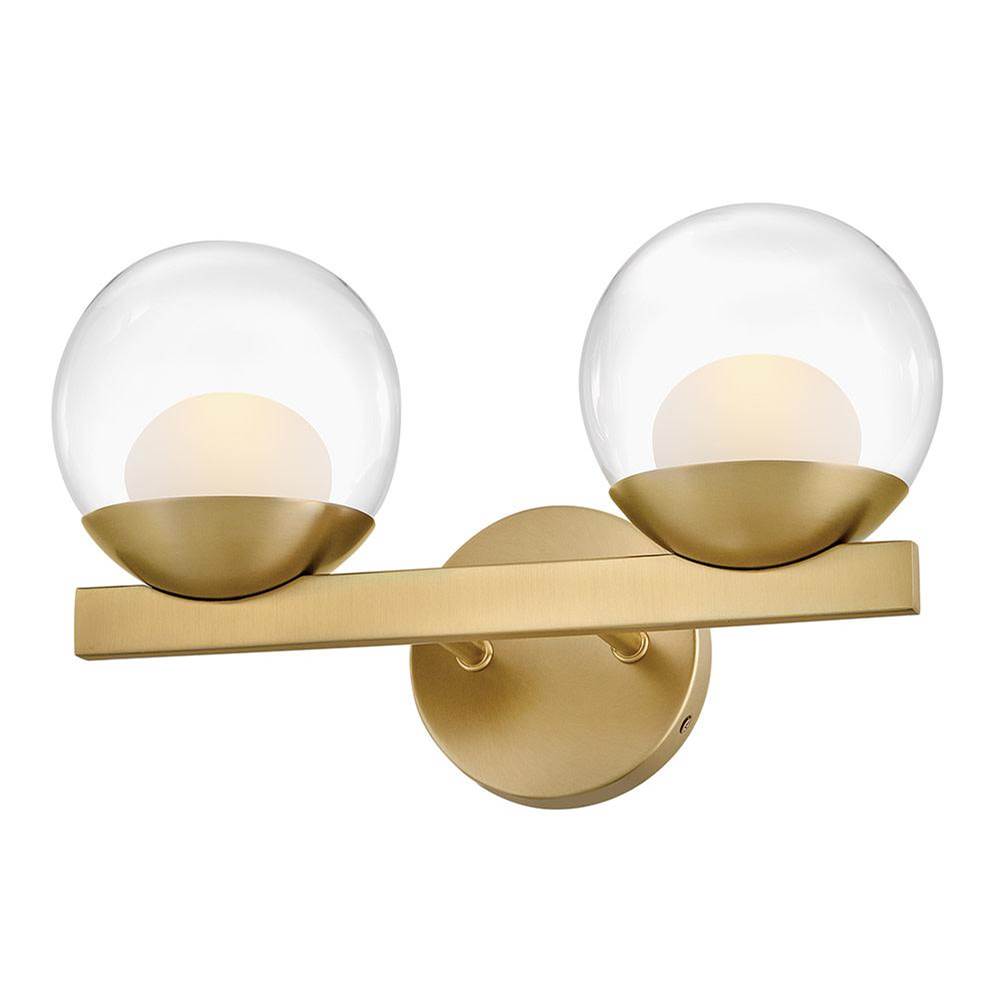 Hinkley Lighting 57442LCB-LL Lacquered Brass Small Two Light Vanity Image 5