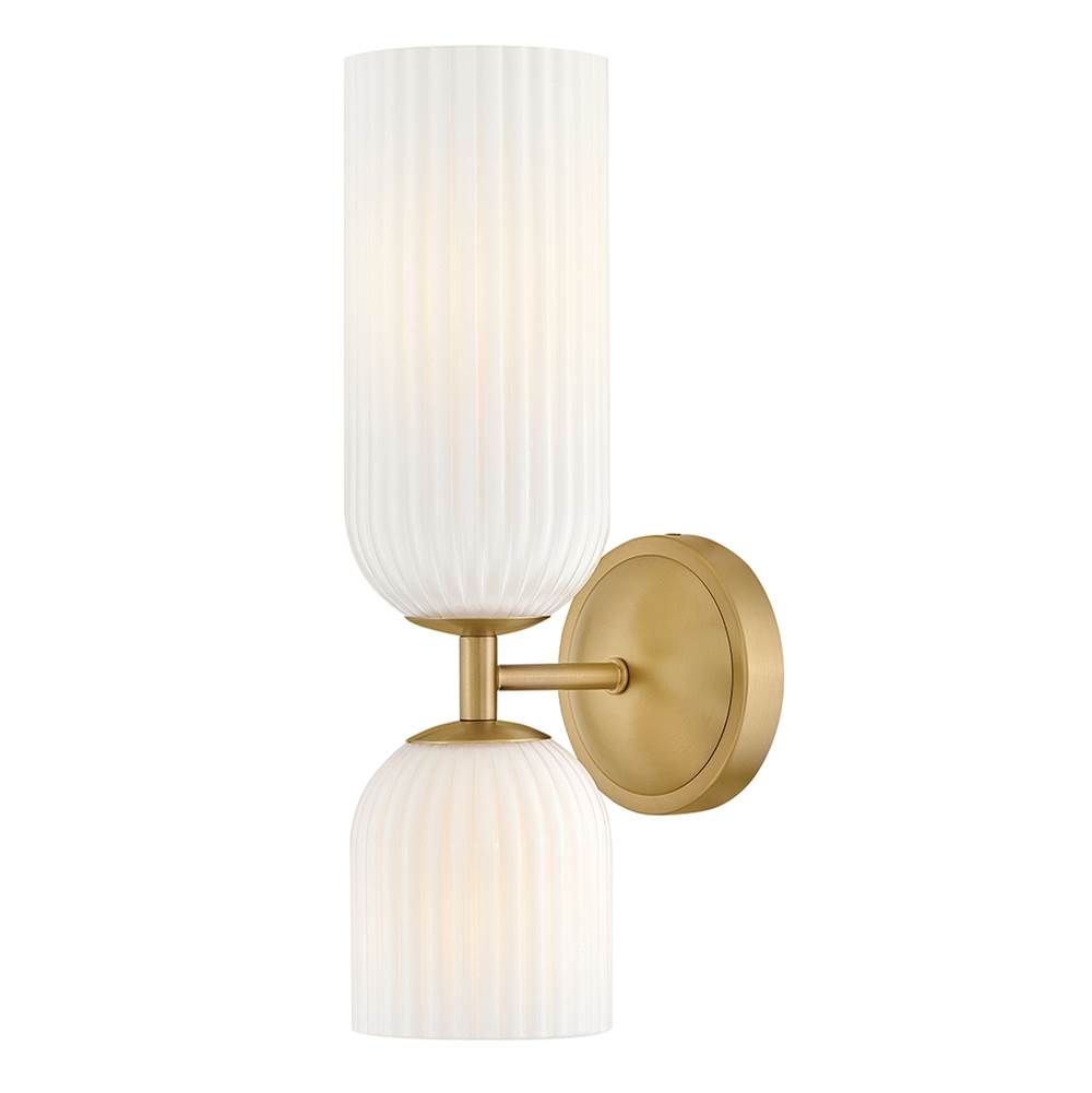 Hinkley Lighting 57472LCB-CO Lacquered Brass Medium Two Light Sconce Image 1