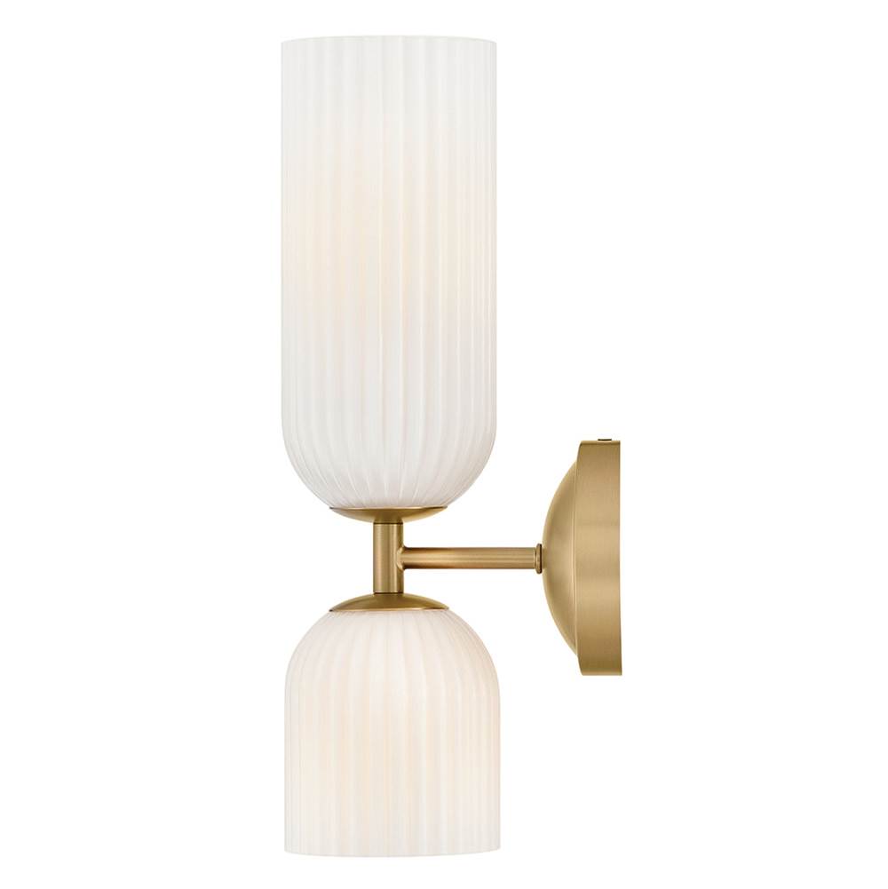 Hinkley Lighting 57472LCB-CO Lacquered Brass Medium Two Light Sconce Image 3