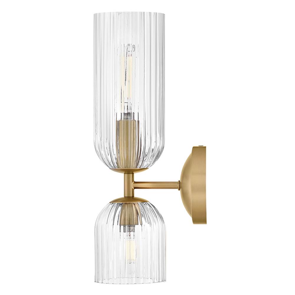 Hinkley Lighting 57472LCB Lacquered Brass Medium Two Light Sconce Image 3