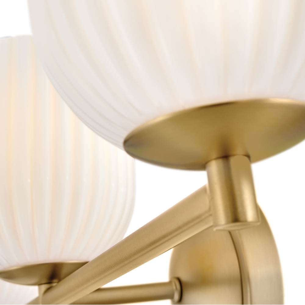 Hinkley Lighting 57473LCB-CO Lacquered Brass Medium Three Light Vanity Image 5