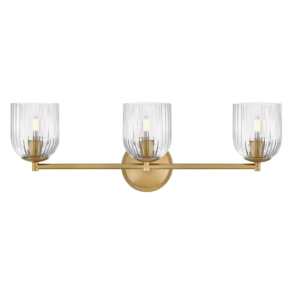 Hinkley Lighting 57473LCB Lacquered Brass Medium Three Light Vanity Image 1