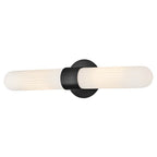 Hinkley Lighting 57482BK Black Large Two Light Sconce Image 6