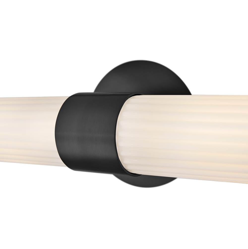 Hinkley Lighting 57482BK Black Large Two Light Sconce Image 4
