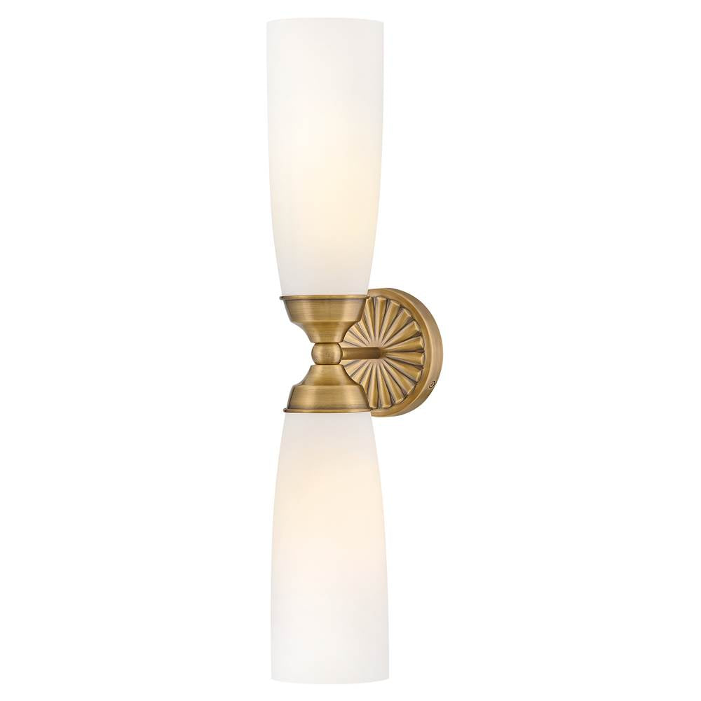 Hinkley Lighting 57492HB Heritage Brass Large Two Light Sconce Image 2