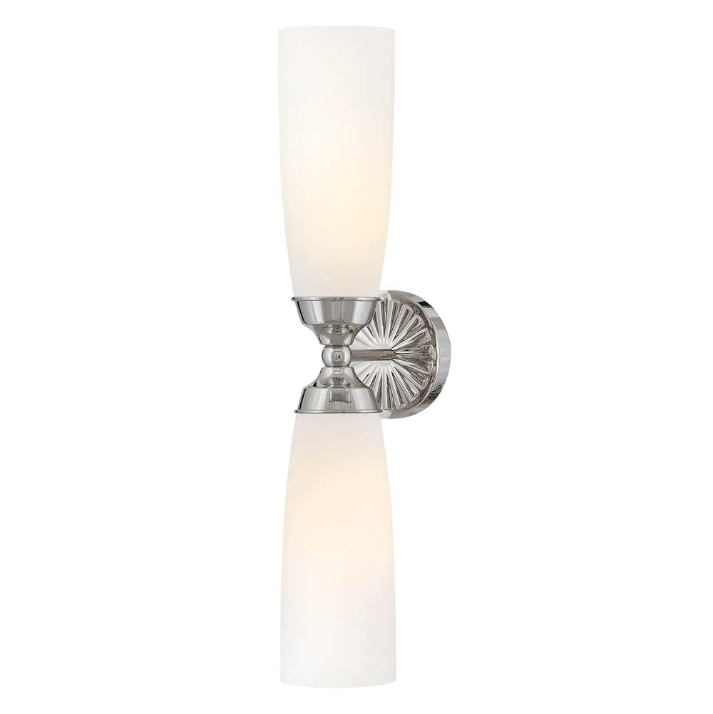 Hinkley Lighting 57492PN Polished Nickel Large Two Light Sconce Image 2