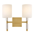 Hinkley Lighting 57612LCB Lacquered Brass Small Two Light Vanity Image 1