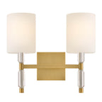 Hinkley Lighting 57612LCB Lacquered Brass Small Two Light Vanity Image 1