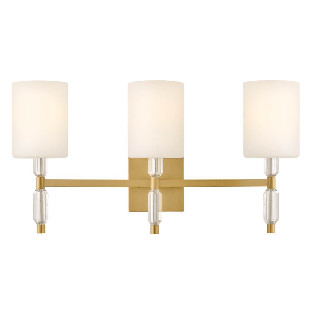 Hinkley Lighting 57613LCB Lacquered Brass Medium Three Light Vanity Image 1