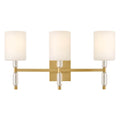 Hinkley Lighting 57613LCB Lacquered Brass Medium Three Light Vanity Image 1