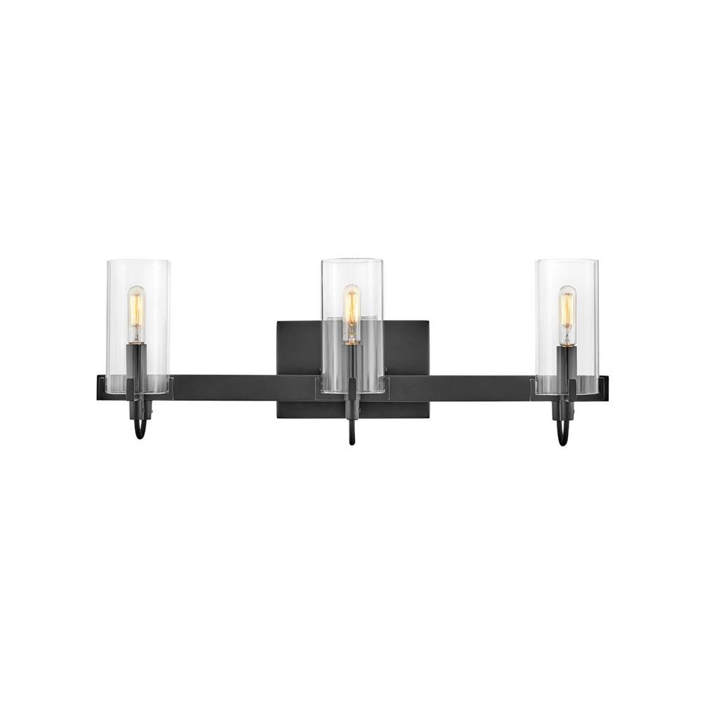 Hinkley Lighting 58063BK Black Three Light Vanity Image 1