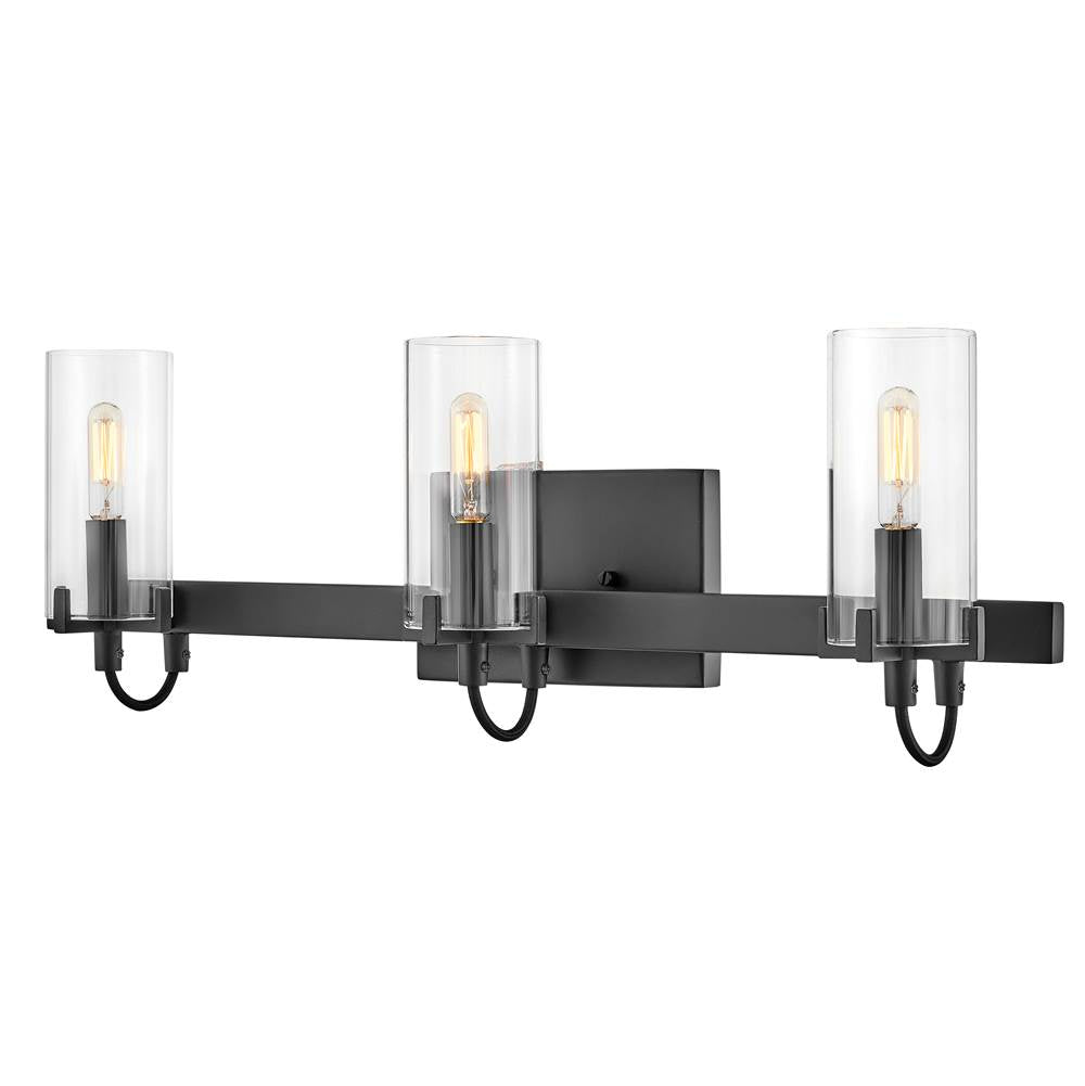 Hinkley Lighting 58063BK Black Three Light Vanity Image 8