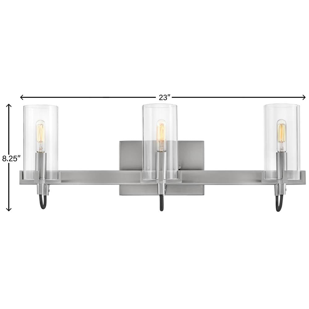 Hinkley Lighting 58063BN Brushed Nickel Three Light Vanity Image 3