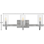 Hinkley Lighting 58063BN Brushed Nickel Three Light Vanity Image 3