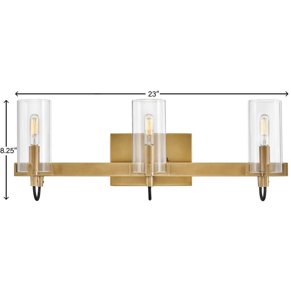 Hinkley Lighting 58063HB Heritage Brass Three Light Vanity Image 3