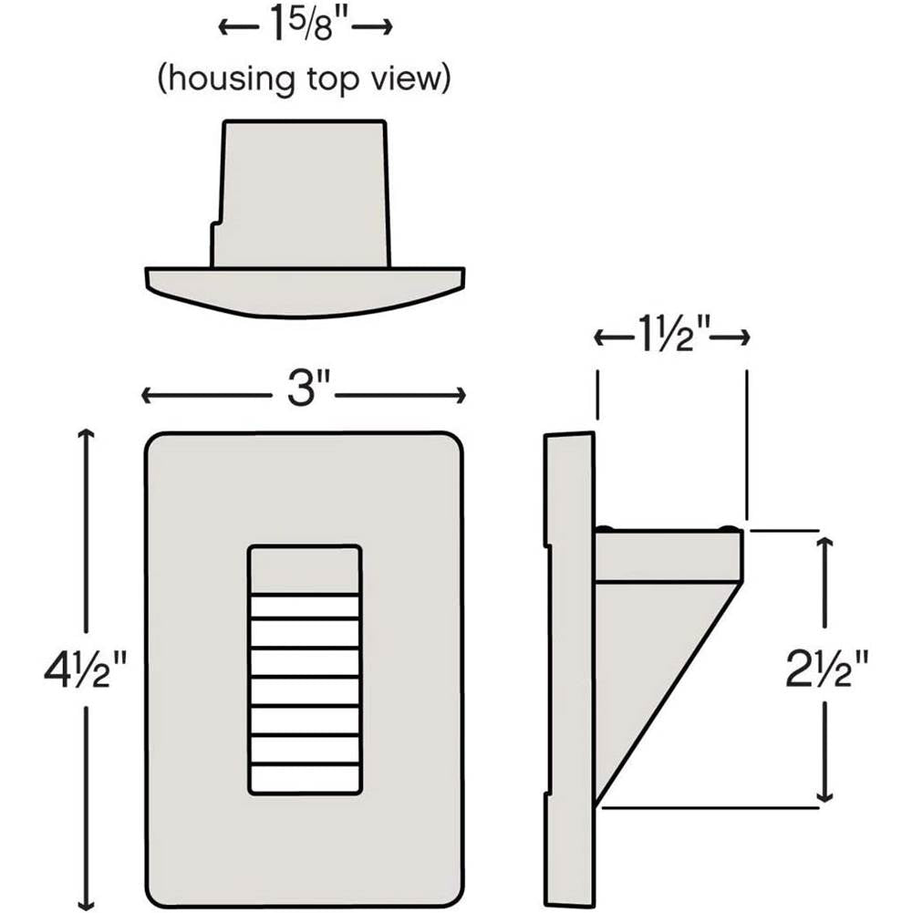 Hinkley Lighting Luna Step Light 120v Vertical 2700k