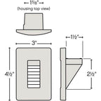 Hinkley Lighting Luna Step Light 120v Vertical 2700k