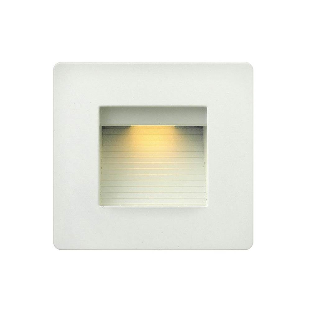 Hinkley Lighting 58506SW Satin White Luna Step Light 120v Horizontal Double Gang 2700k Image 1