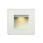 Hinkley Lighting 58506SW Satin White Luna Step Light 120v Horizontal Double Gang 2700k Image 1