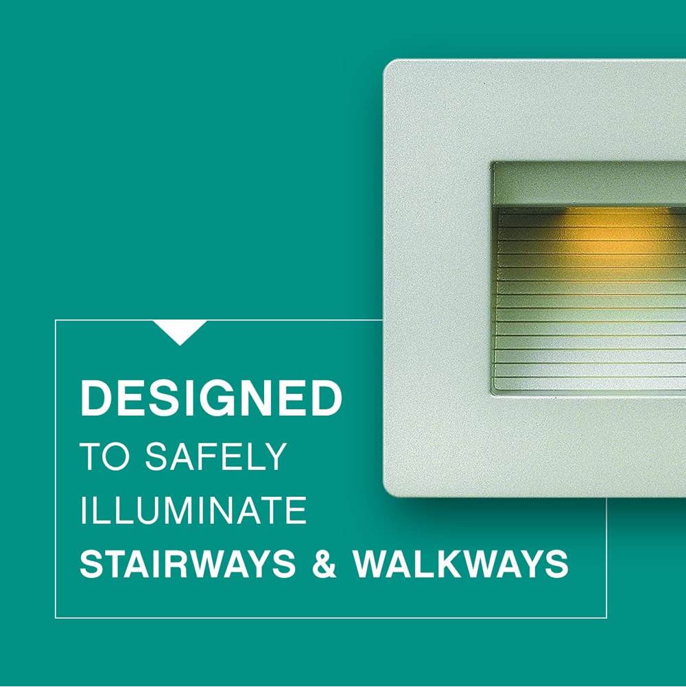 Hinkley Lighting Luna Step Light 120v Horizontal Double Gang 2700k