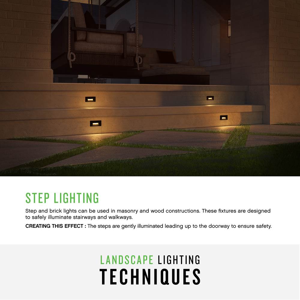 Hinkley Lighting 58506TT Titanium Luna Step Light 120v Horizontal Double Gang 2700k Image 2