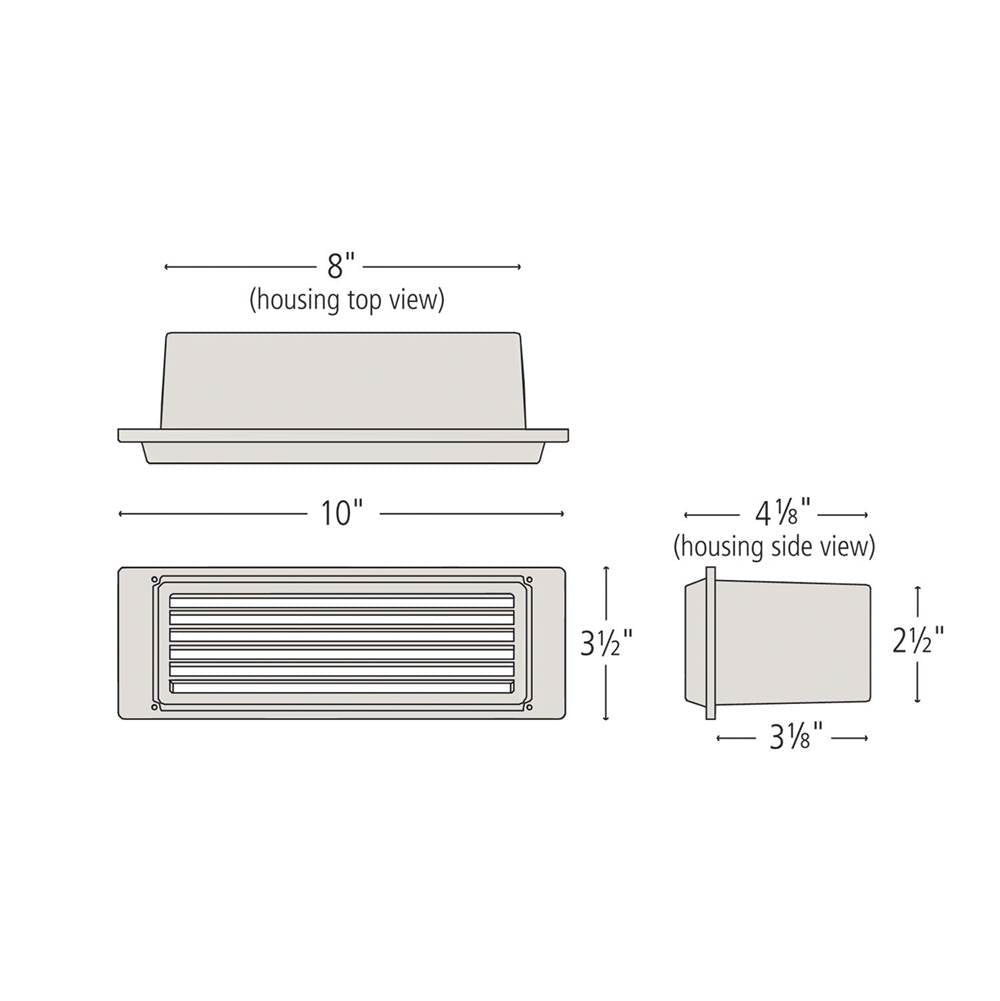 Hinkley Lighting 59024BZ-LL Bronze Led Brick Light 120v Image 2