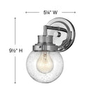 Hinkley Lighting Poppy Single Light Vanity