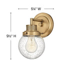 Hinkley Lighting Poppy Single Light Vanity