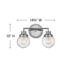Hinkley Lighting Poppy Two Light Vanity