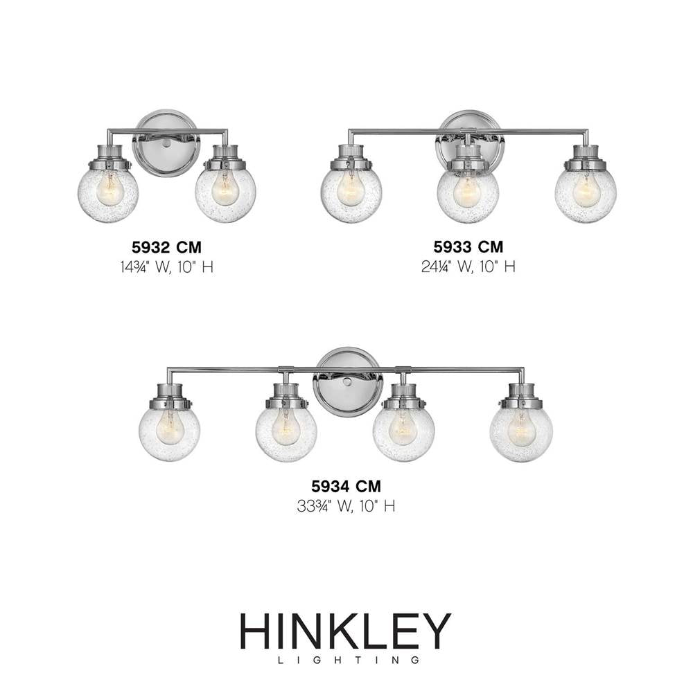 Hinkley Lighting 5932CM Chrome Two Light Vanity Image 2