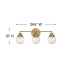 Hinkley Lighting Poppy Three Light Vanity
