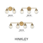 Hinkley Lighting 5933HB Heritage Brass Three Light Vanity Image 2