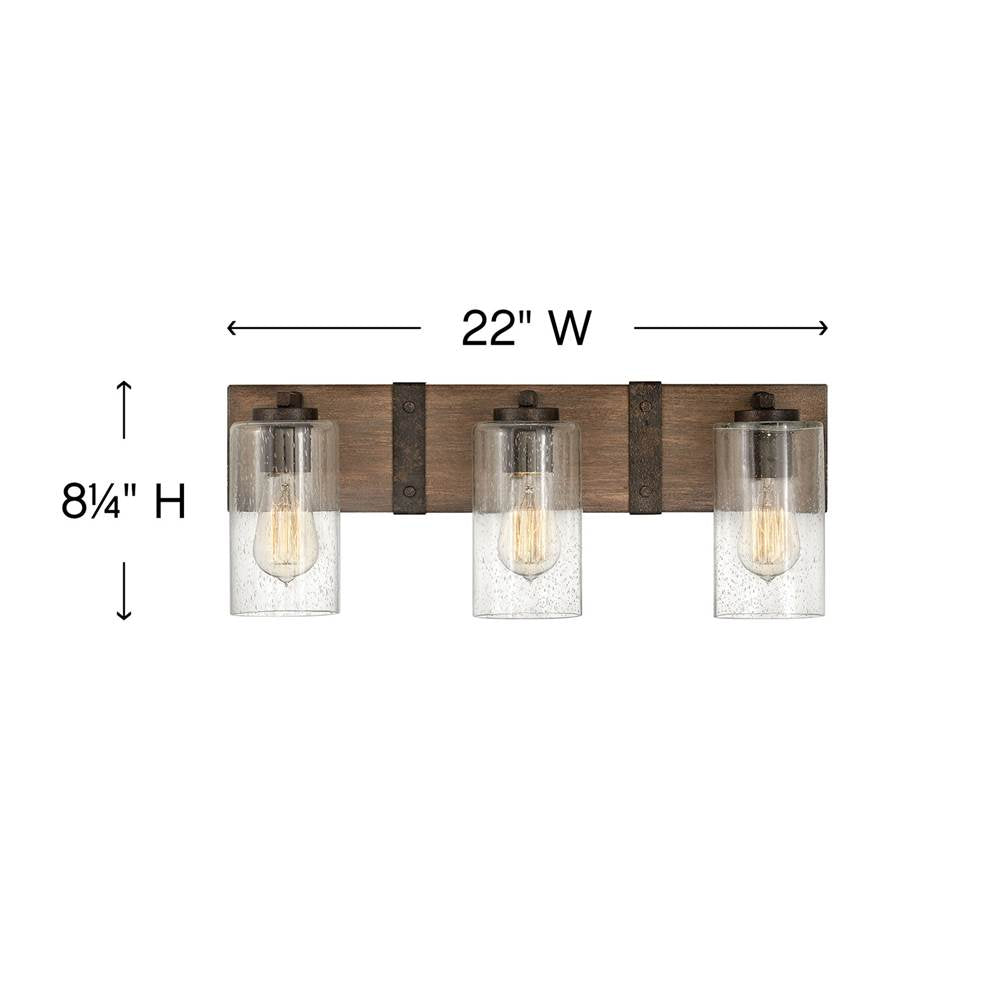 Hinkley Lighting Sawyer Three Light Vanity