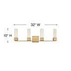 Hinkley Lighting Xander Four Light Vanity