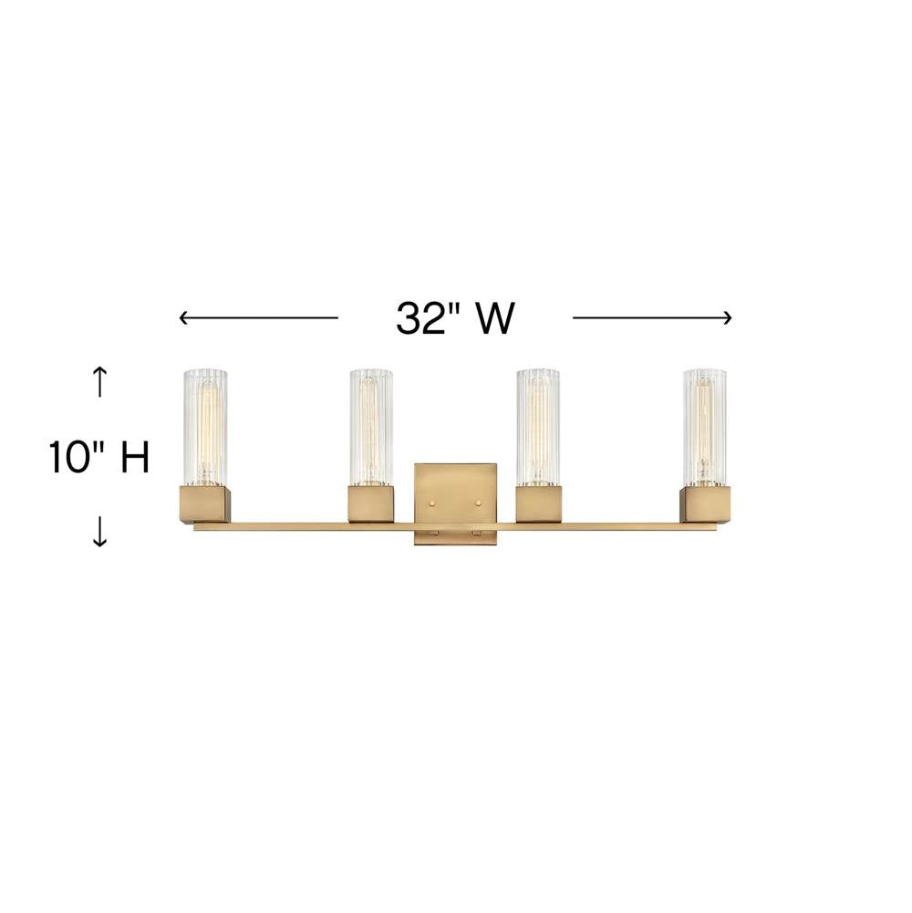 Hinkley Lighting Xander Four Light Vanity