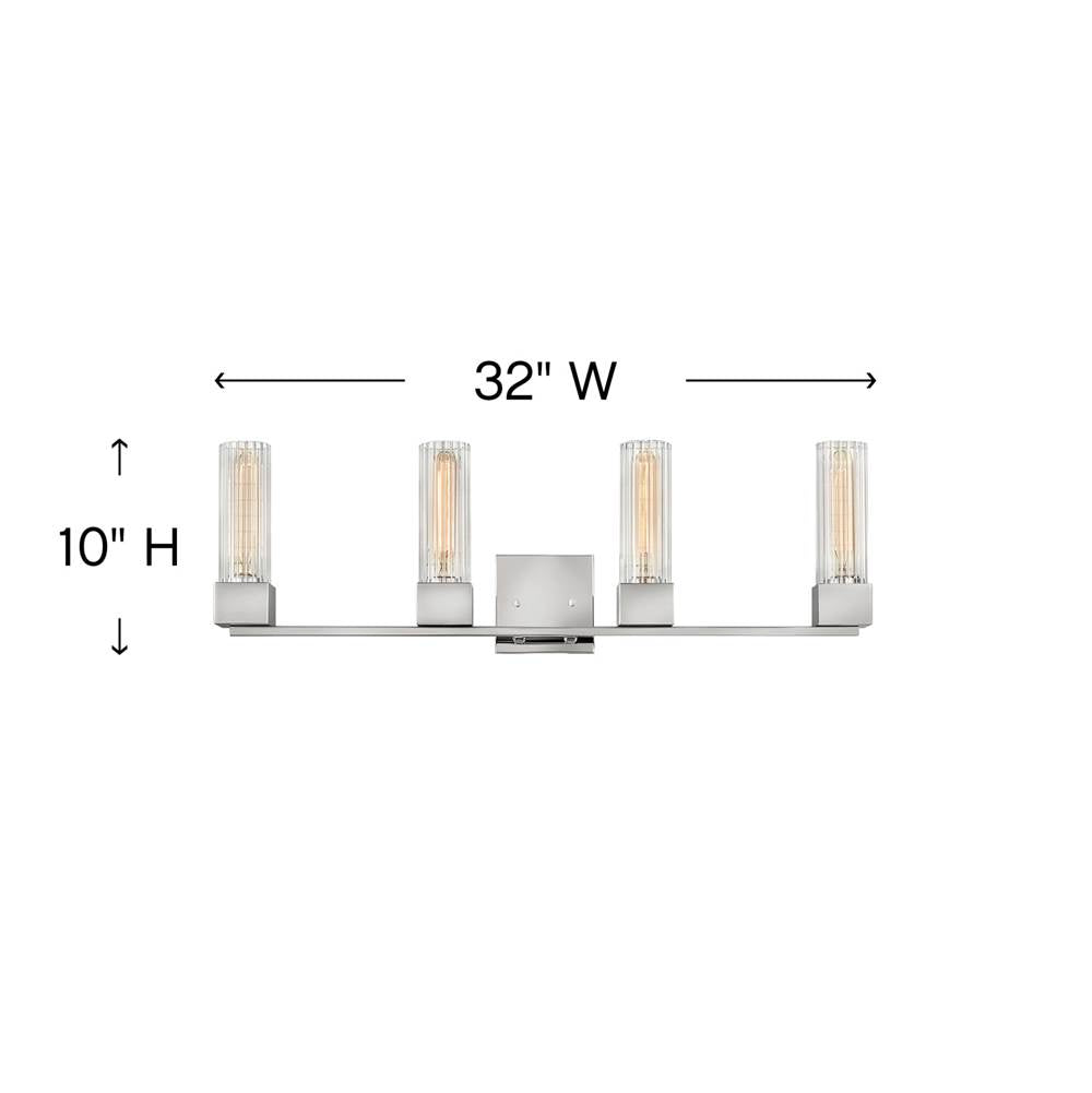 Hinkley Lighting Xander Four Light Vanity
