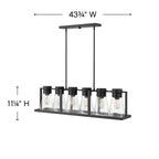 Hinkley Lighting Refinery Six Light Linear