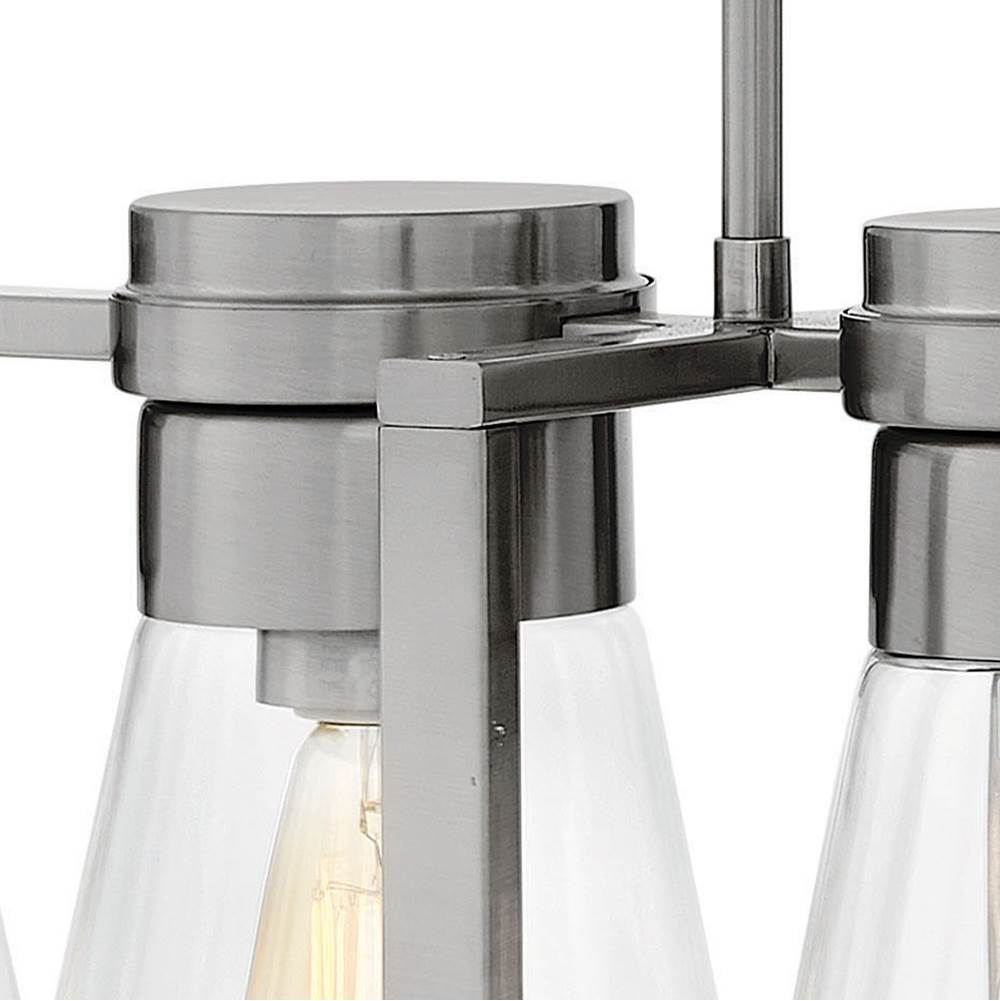 Hinkley Lighting 63306BN-CL Brushed Nickel With Clear Glass Six Light Linear Image 3