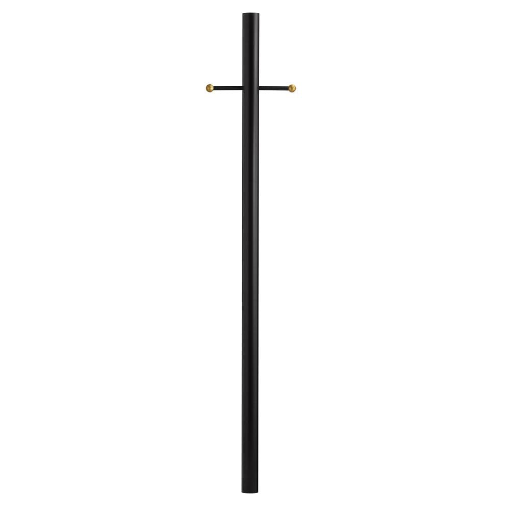 Hinkley Lighting 6667TK Textured Black 7' Direct Burial Post With Accessories Image 1