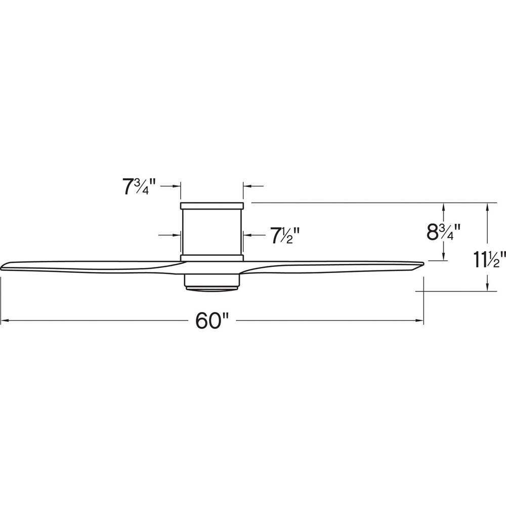 Hinkley Lighting 900860FBN-LWD Brushed Nickel Hover Flush 60'' Led Fan Image 9