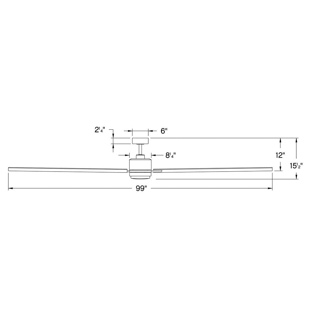 Hinkley Lighting 900999FMM-LDD Metallic Matte Bronze Indy Maxx 99'' Fan Image 8