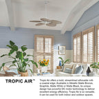 Hinkley Lighting 901952FMM-NWD Metallic Matte Bronze Tropic Air 52'' Fan Image 3
